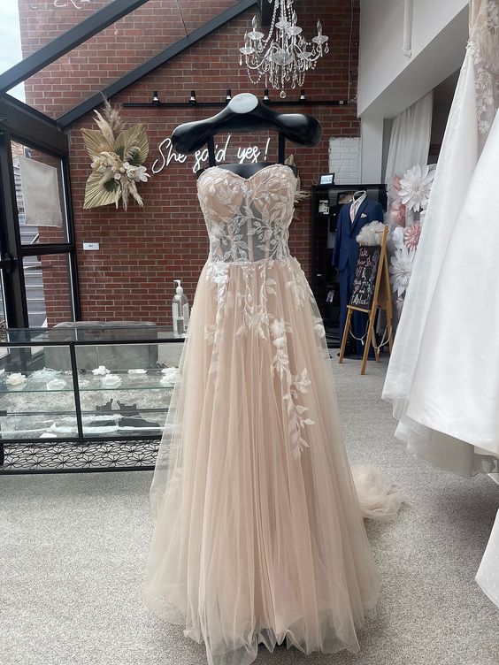 Wtoo Austin Gown - Elegant Wedding Dress with Lace Details | Perfect for Bridal Ceremonies, Formal Events & Special Occasions