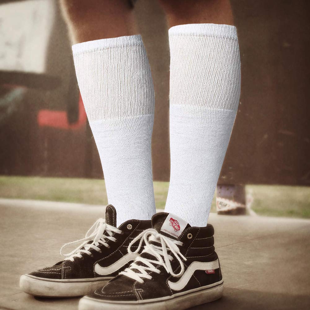 Yacht & Smith 14 Inch Wholesale Cotton Kids Tube Socks - Bulk Sport Socks for Boys & Girls (Size 4-6) - Perfect for School, Sports & Daily Wear