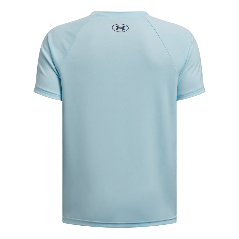 Under Armour Boys' Youth Tech Split Workout T-Shirt - Moisture-Wicking, Breathable Fabric for Sports & Training - Perfect for Gym, Running, and School Activities