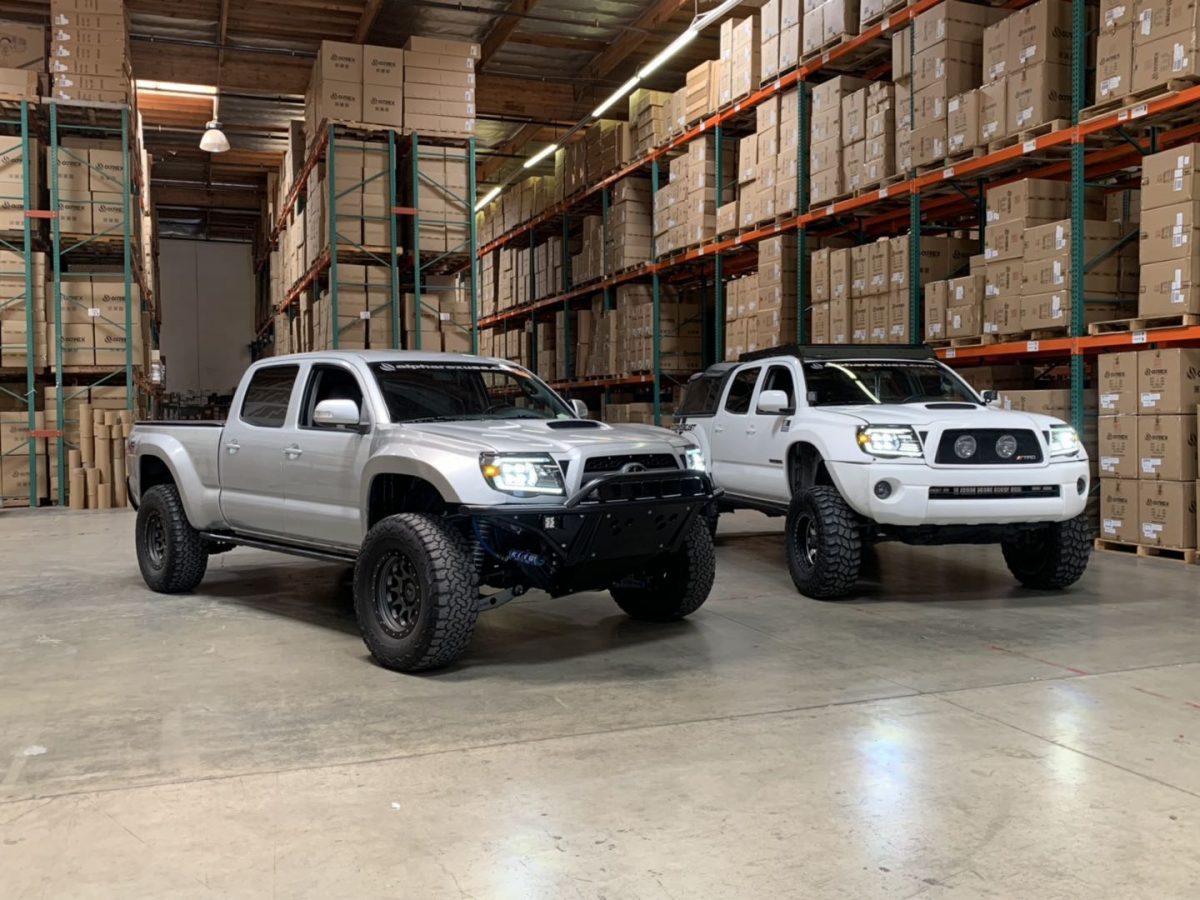 05-11 Toyota Tacoma NOVA Series LED Projector Headlights - Black Housing - High Performance Replacement Headlights for Off-Road & Night Driving