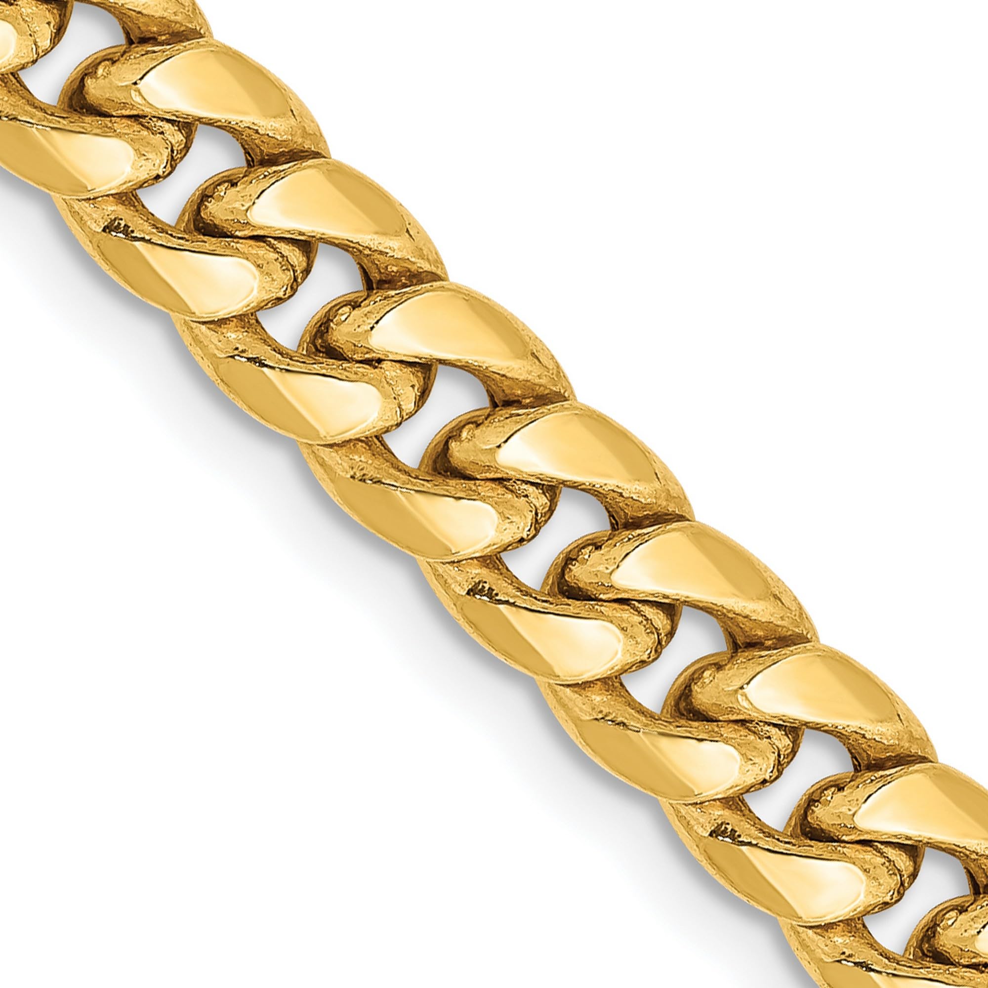 14K Yellow Gold Heavy Semi-Solid Miami Cuban Link Chain Necklace, Bracelet & Anklet Set - Luxury Jewelry for Men & Women - Perfect for Parties, Weddings & Everyday Wear