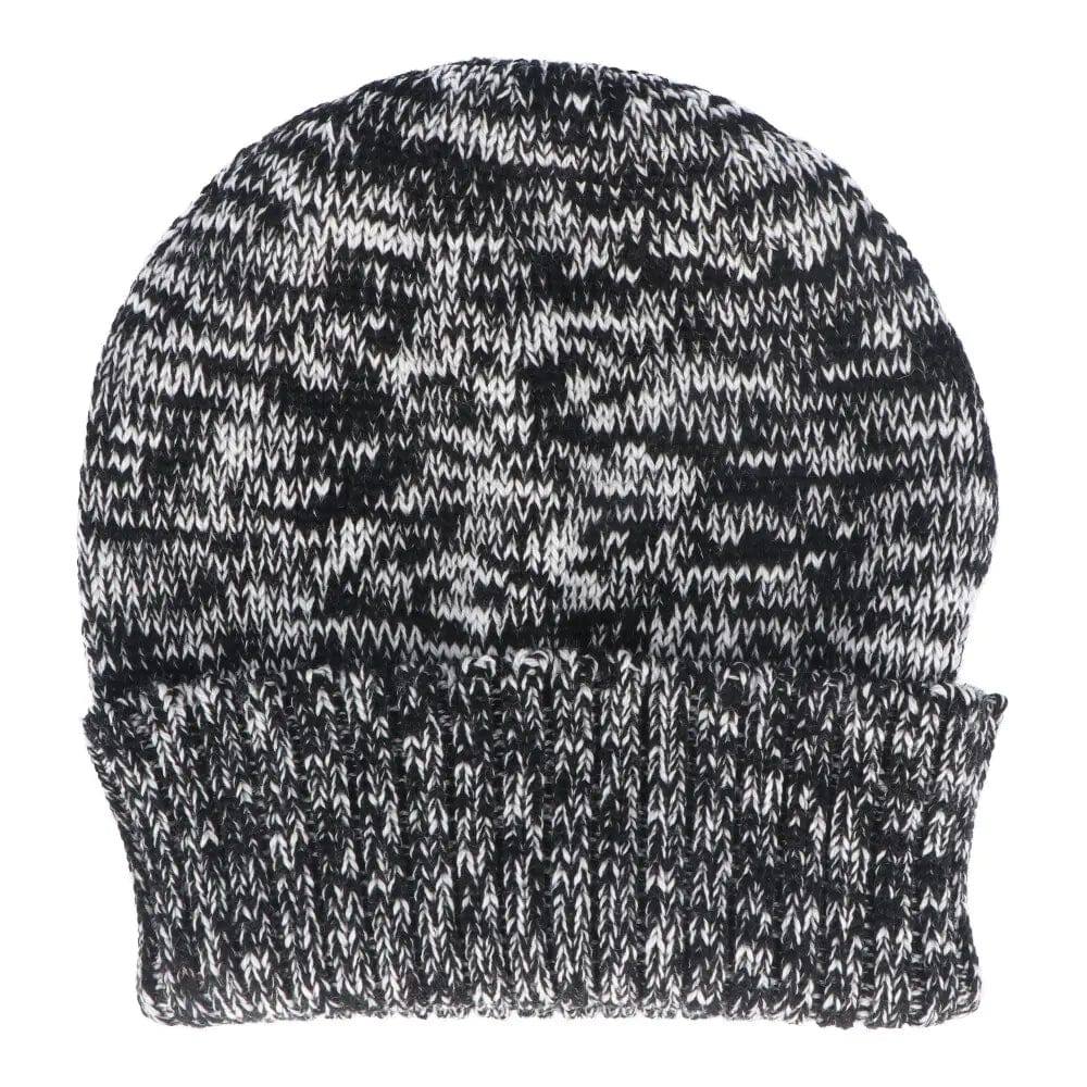 Premium Mongrel Pure Merino Wool Beanie Hat for Men & Women - Soft Winter Knit Cap in Black & White - Perfect for Skiing, Hiking and Cold Weather Outdoor Activities