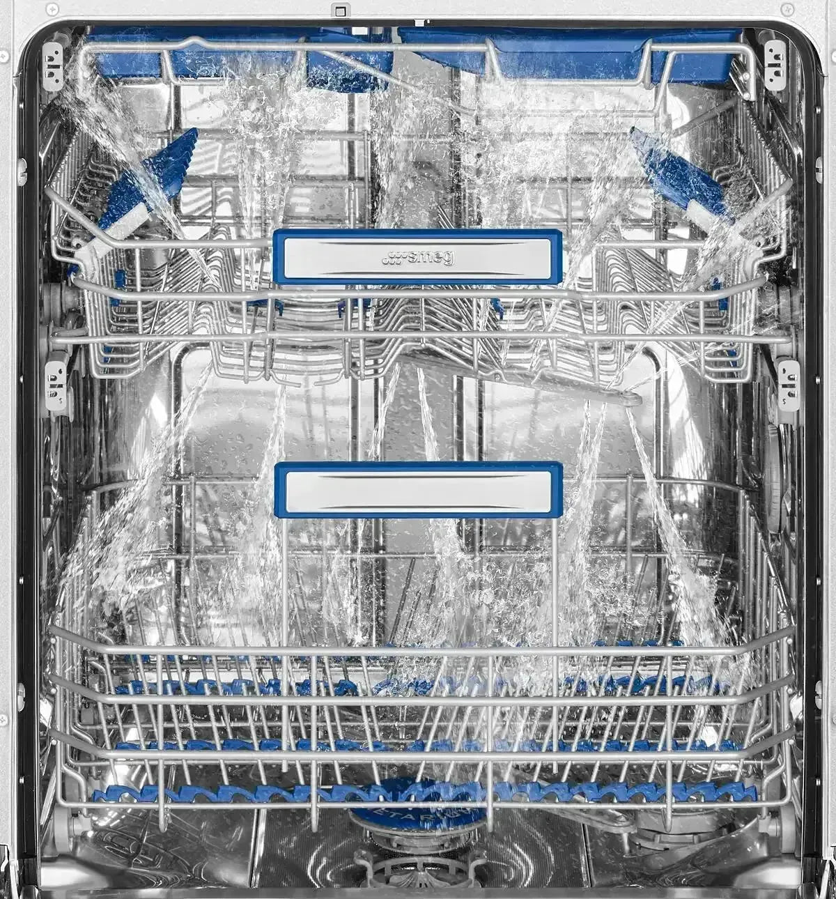 Smeg 60cm Diamond Series Semi-Integrated Dishwasher in Stainless Steel - Energy Efficient & Ultra Quiet for Modern Kitchens
