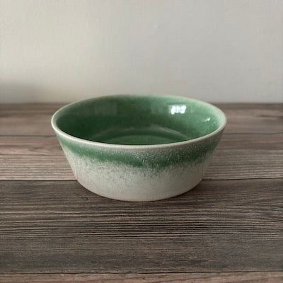 SAKUZAN URBAN Bowl - Eco-Friendly Green Ceramic Serving Bowl for Salads, Pasta & Snacks | Perfect for Dining, Entertaining & Kitchen Decor