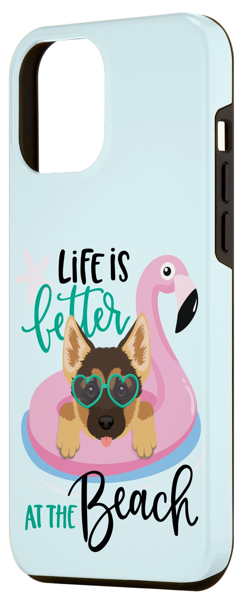 iPhone 12 Pro Max Case - Premium German Shepherd Design for Dog Lovers, Beach & Summer Protection - Perfect for Outdoor Adventures, Travel & Daily Use