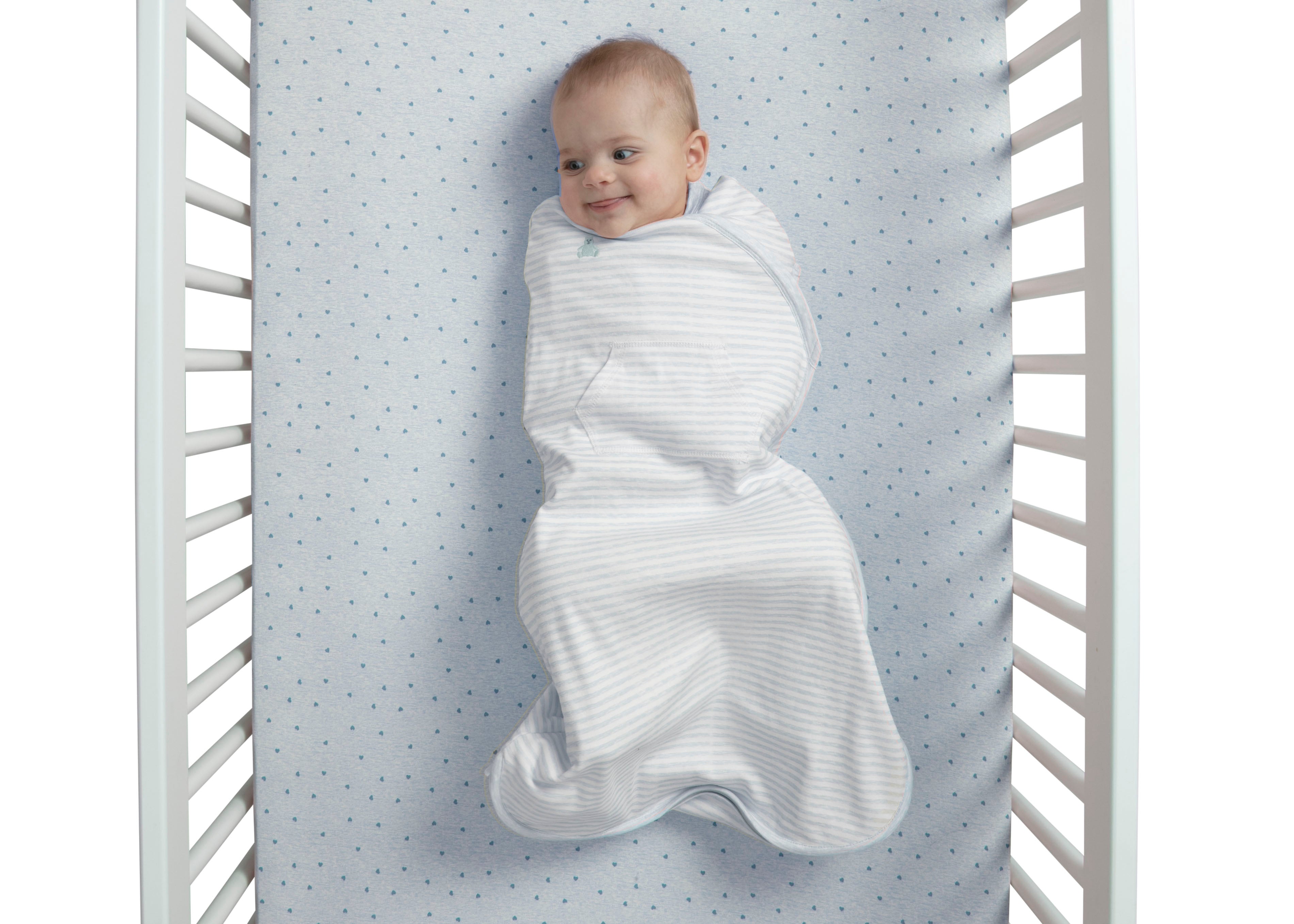 BabyGap TrueSleep Sleep Sack with Built-In Swaddle for Newborns 0-6 Months | Soft Cotton Swaddle Blanket for Safe Sleep | Perfect for Nursery, Travel & Swaddling Transition