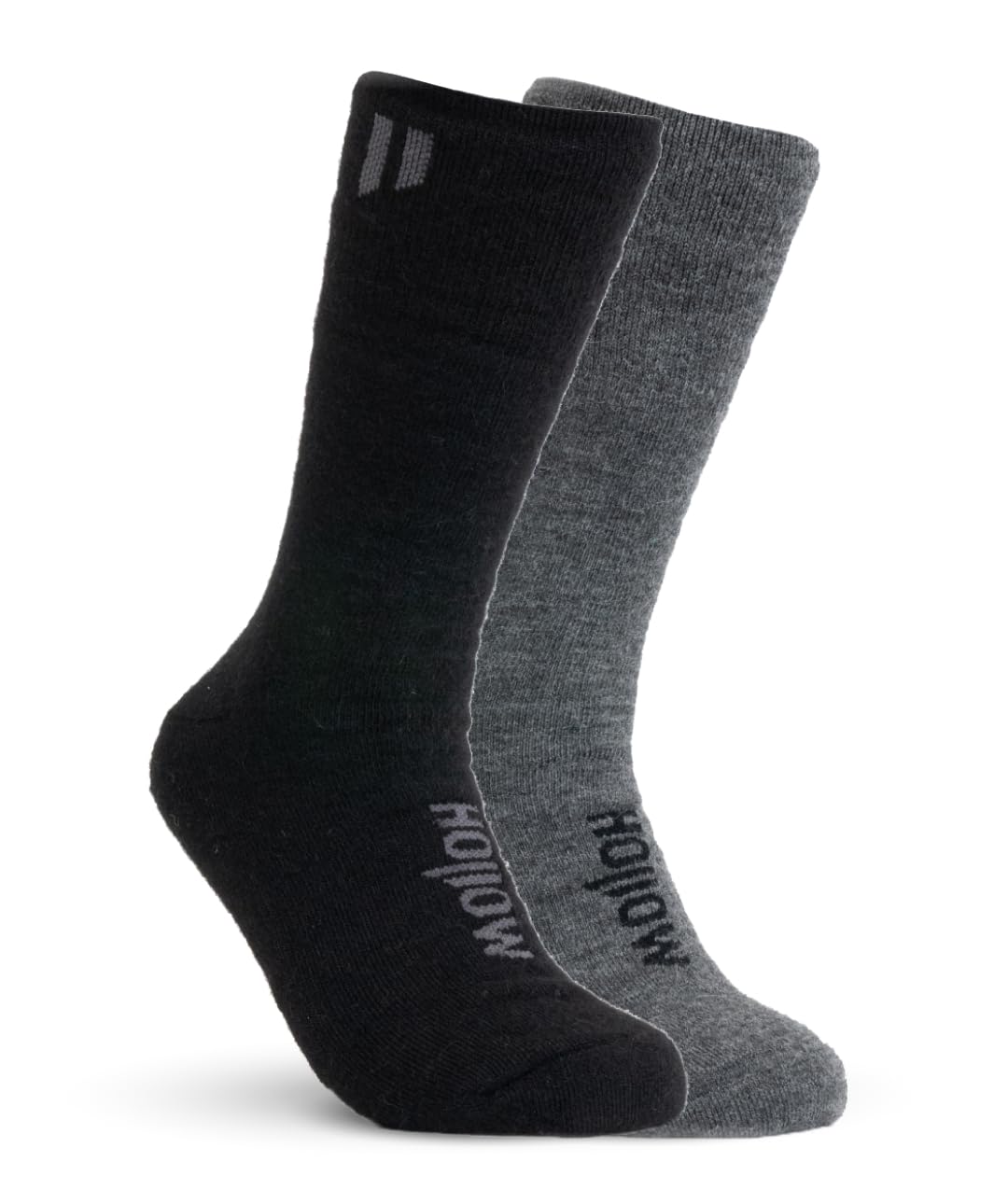 HOLLOW Alpaca Boot Socks for Men & Women - Moisture Wicking, Temperature Regulating Hiking & Running Socks - Perfect for Outdoor Adventures & Cold Weather Activities