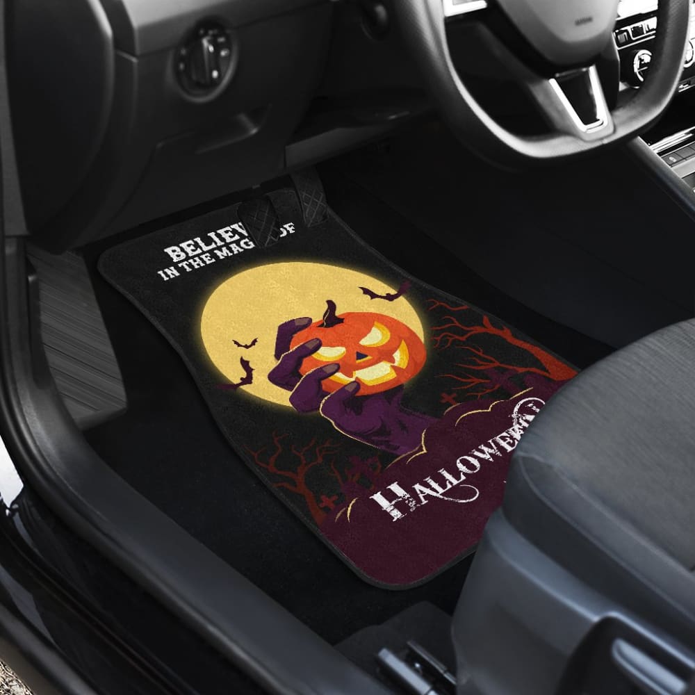 Halloween Car Floor Mats - Waterproof & Non-Slip Custom Car Mats for Spooky Season Decor | Perfect Gift for Halloween Lovers & Car Enthusiasts | Great for Trick-or-Treating, Haunted House Visits & Halloween Parties