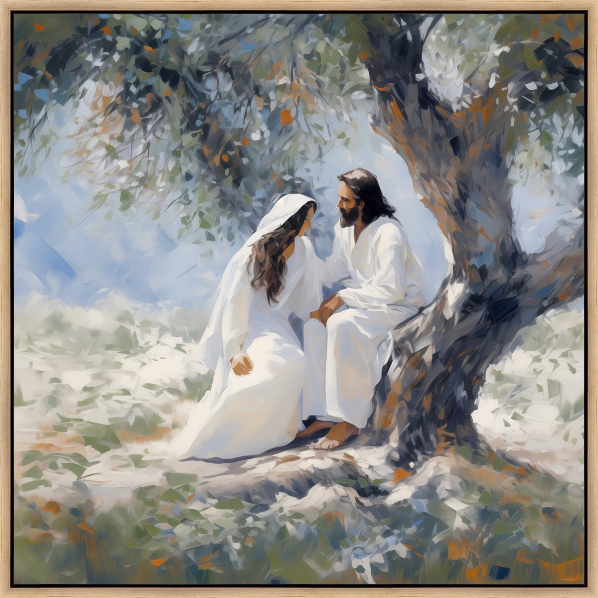 Abide With Me Gallery Wrap Canvas - Premium Wall Art Decor for Home, Office & Gifts - Perfect for Living Room, Bedroom & Wedding Decorations