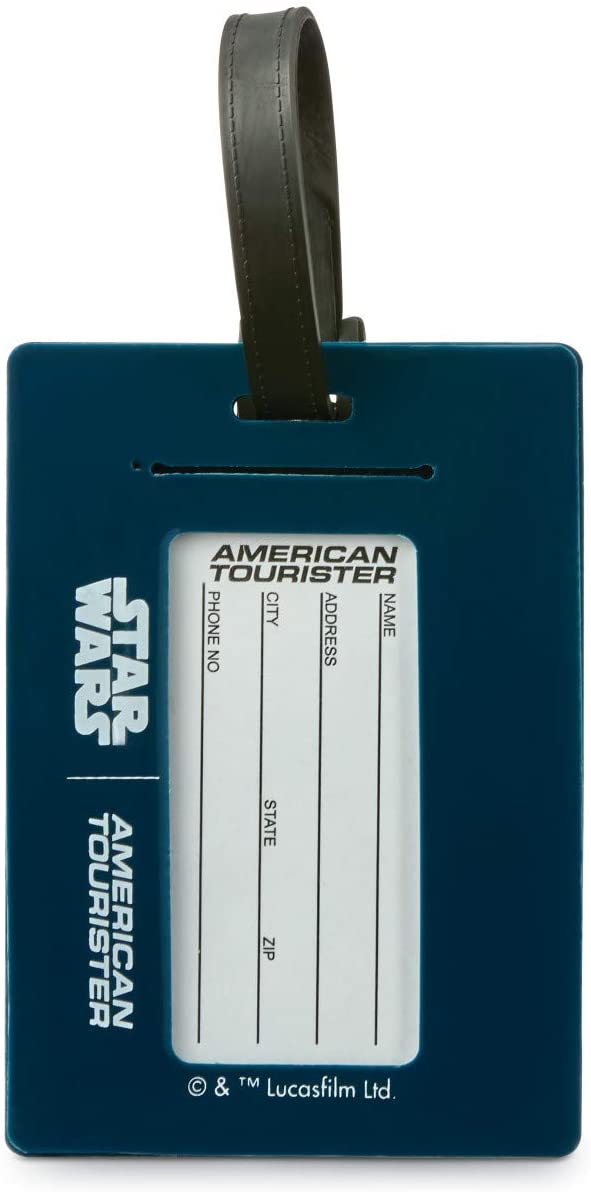 American Tourister Star Wars Luggage ID Tag - Personalized Name Badge for Suitcases, Bags & Backpacks - Perfect for Travel, School & Cosplay Fans