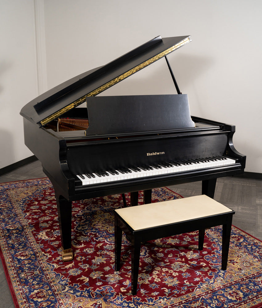 Baldwin 5'8 Model R Grand Piano in Satin Ebony Finish - Premium Upright Piano for Home, Studio & Concert Hall | Perfect for Professional Pianists & Music Lovers