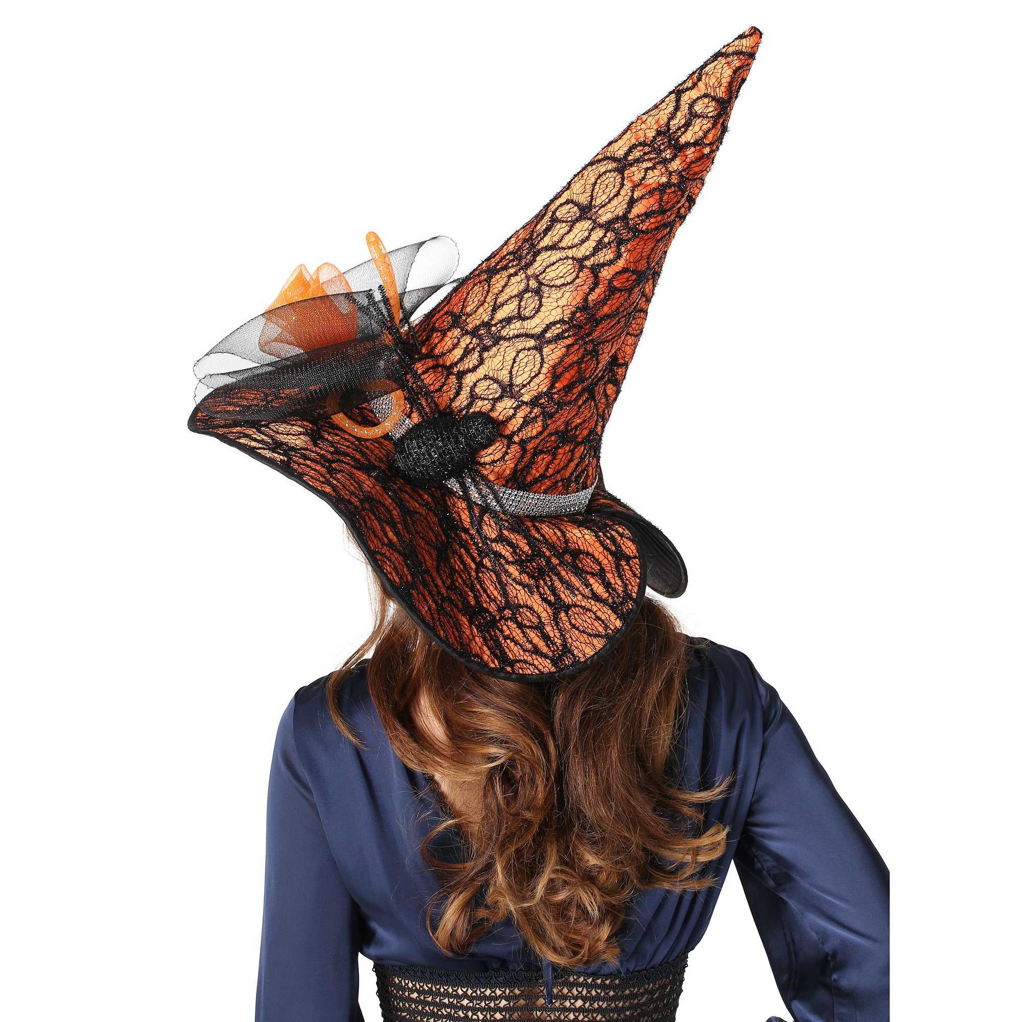 LED Witch Hat with Light Up Steeple Top - Black Halloween Costume Accessory for Women, Perfect for Halloween Parties, Cosplay, and Themed Events