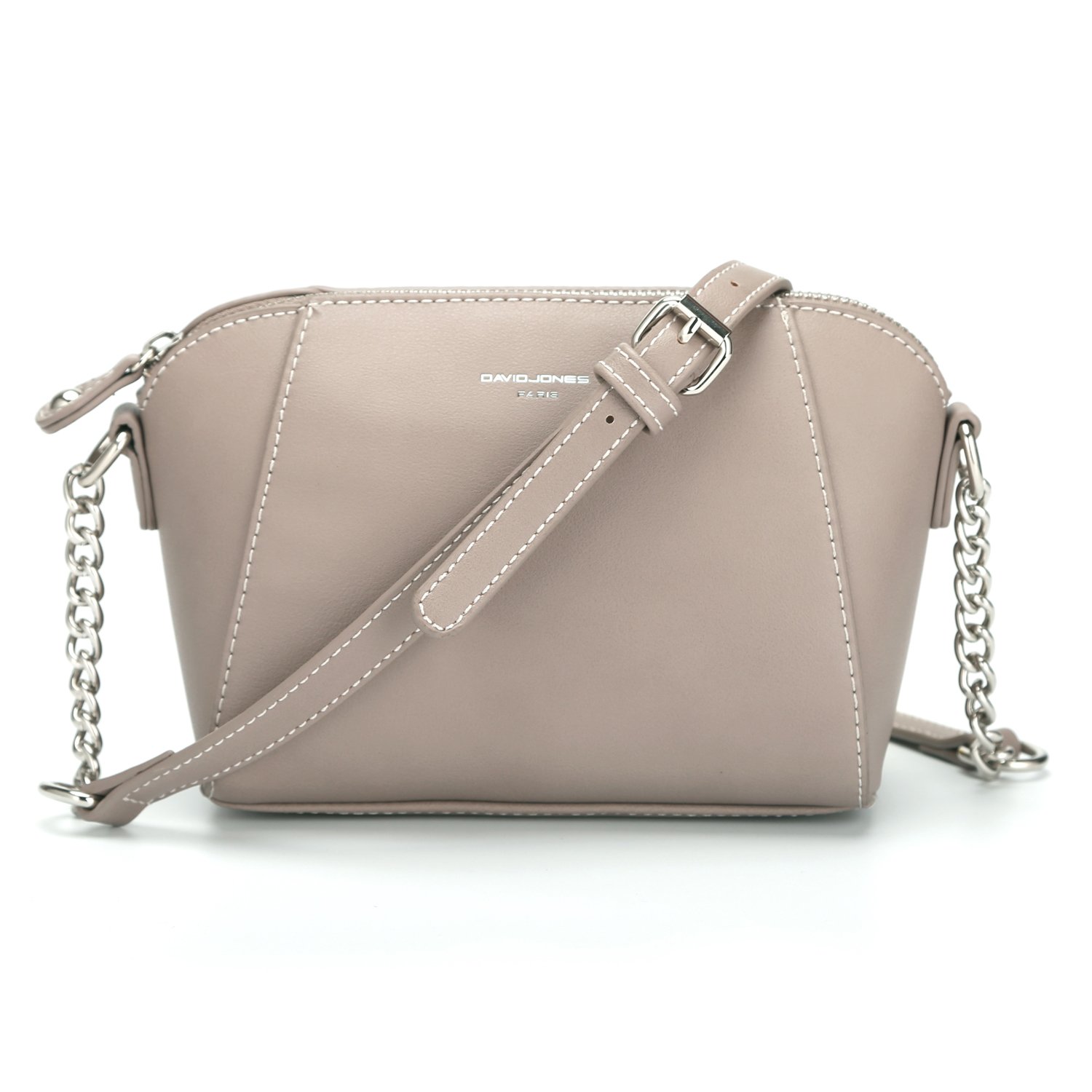 David Jones Vegan Leather Crossbody Bag for Women - Lightweight Small Shoulder Purse with Chain Strap, Wallet & Phone Holder | Perfect for Everyday Use, Travel & Shopping