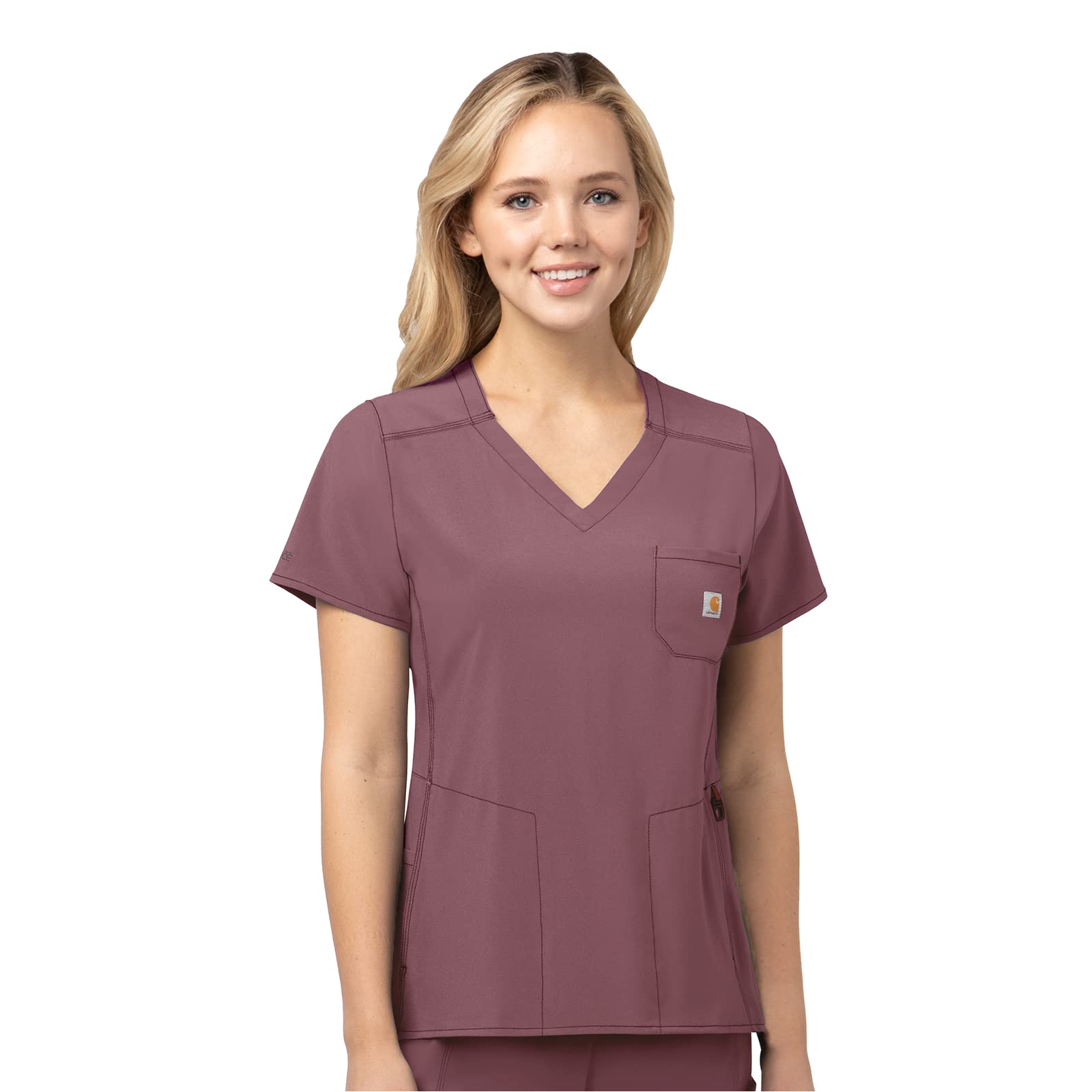 Carhartt Women's Modern Fit Chest Pocket Work Shirt - Durable Cotton Twill Shirt for Women, Comfortable Workwear for Construction, Farming & Outdoor Activities