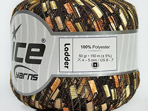 Premium Wishing Well Ladder Yarn - 50g Orange, Copper, Yellow & Gold Hand Knitting Wool for DIY Crafts, Scarf Making, and Home Decor Projects