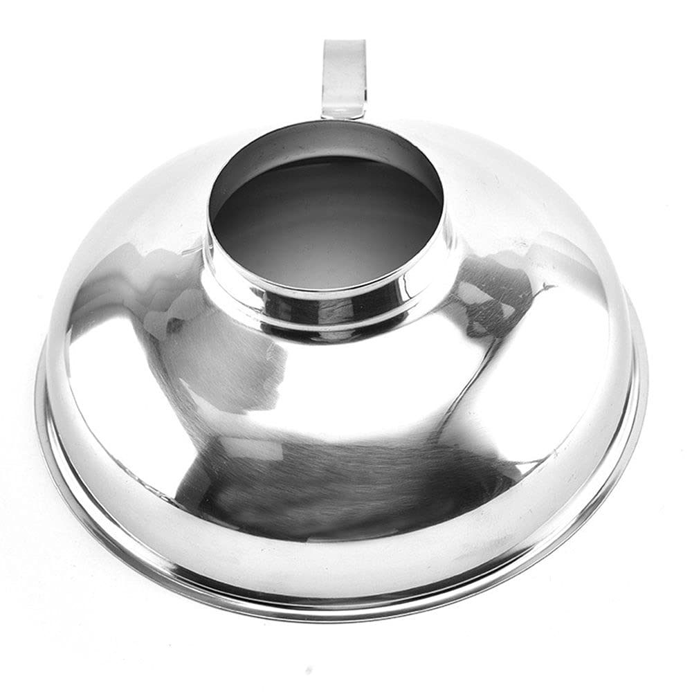 Stainless Steel Canning Funnel for Wide & Regular Jars - Large Kitchen Funnel with Handle for Home Canning, Preserving, Jam Making & DIY Food Storage