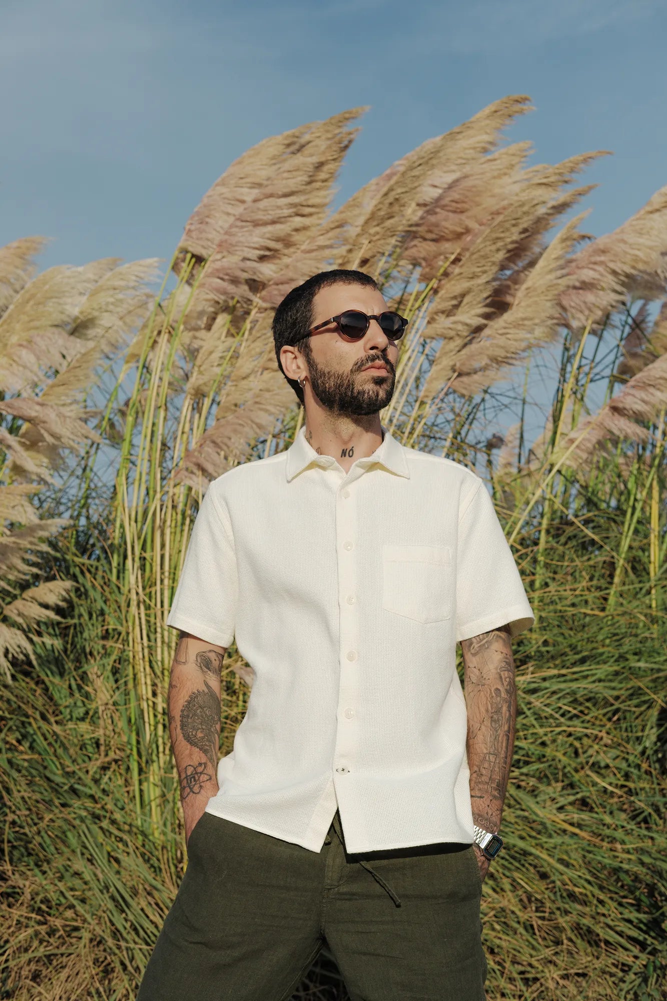 Comfortable Short Sleeve Shirt for Men - Breathable Casual Summer Tops - Perfect for Outdoor Activities, Travel & Everyday Wear