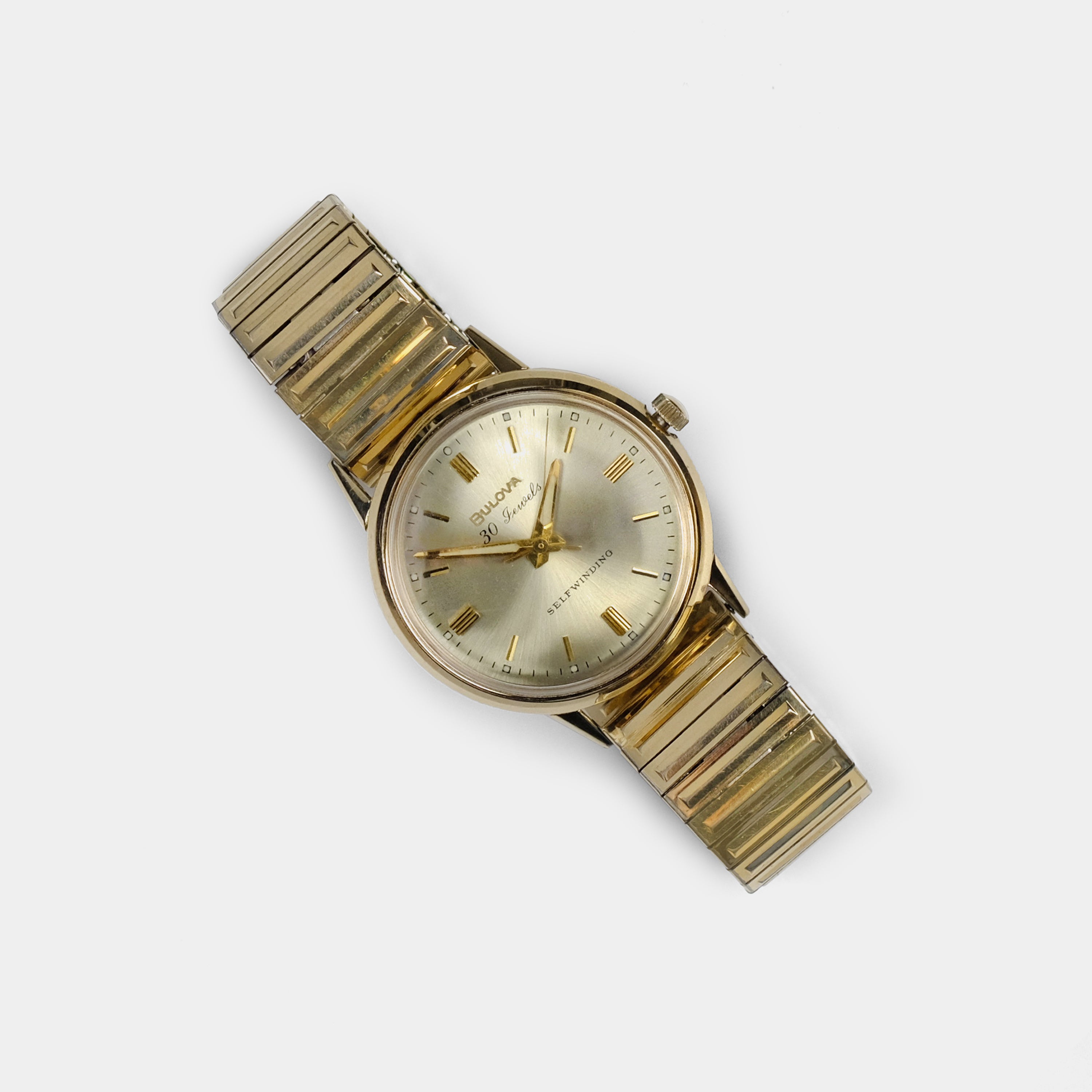 Vintage Bulova Self-Winding Automatic Gold-Plated Men's Watch - Circa 1967 Retro Timepiece | Perfect for Collectors, Gift Giving & Special Occasions