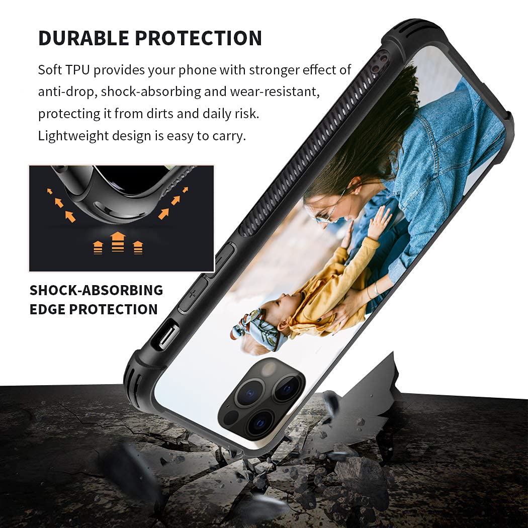 CARLOCA Shockproof iPhone 12 Pro Max Case - Custom Personalized Design, Drop Protection & Durable Cover for iPhone 12 Pro Max - Perfect for Everyday Use, Travel & Outdoor Activities