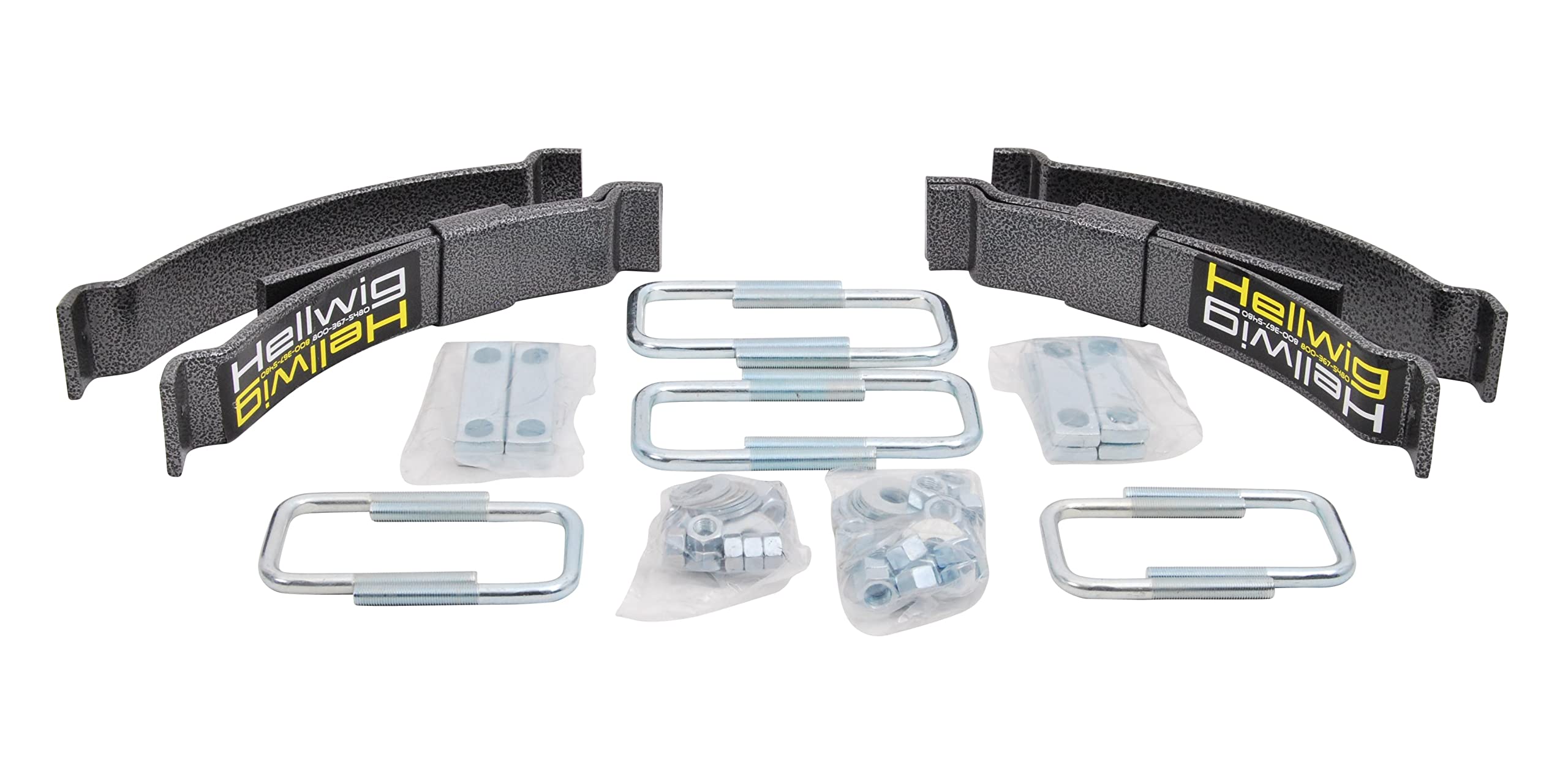 Hellwig 1520 LP-15 Heavy Duty Helper Spring Kit for Trucks & SUVs - Improve Load Capacity & Towing Stability - Perfect for Hauling, Off-Roading & Work Applications