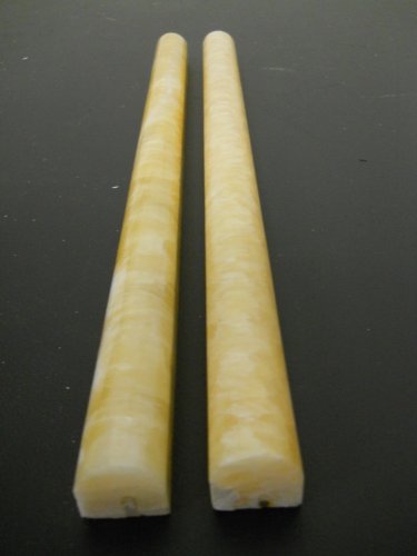 Premium Honey Onyx Pencil Bullnose Honed Molding Trim - 3/4