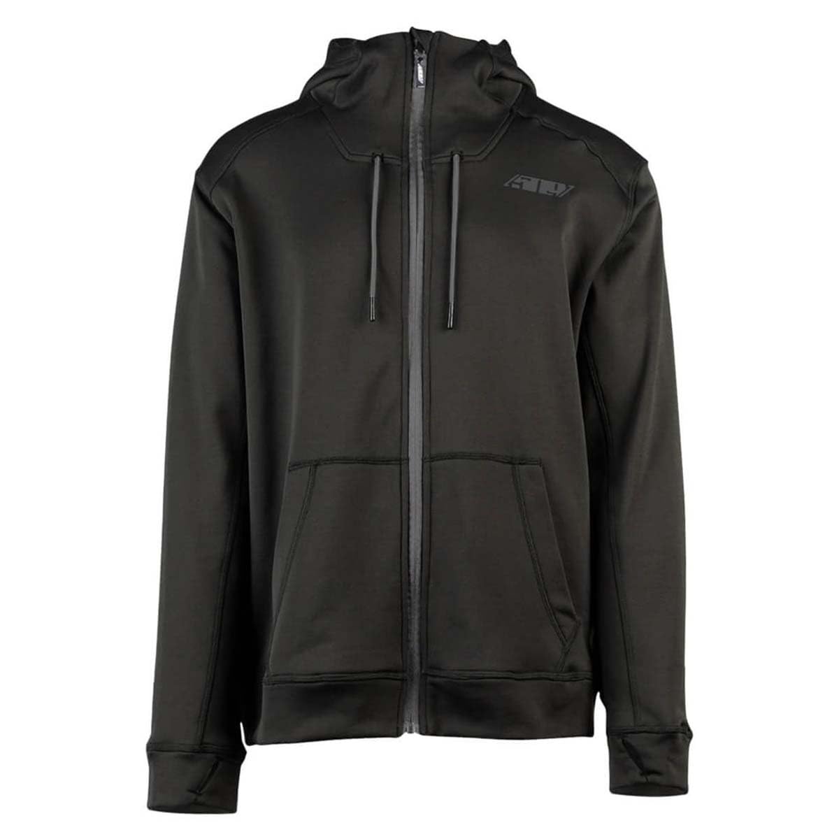509 Tech Zip Hoodie for Men - Black Ops Tactical Jacket, Large Size | Waterproof Windbreaker for Outdoor Activities, Hiking & Military Style Fashion