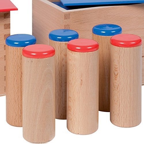 Montessori Sound Bottles - Sensory Auditory Learning Toys for Kids, Sound Cylinders & Boxes, Educational Materials for Classroom & Home Use