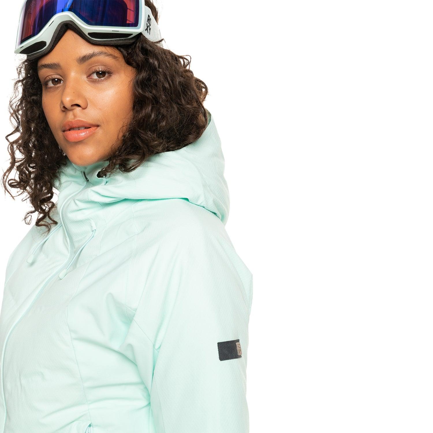 Roxy Dusk Green Water Snow Jacket - Waterproof Winter Coat for Women - Perfect for Skiing, Snowboarding & Outdoor Adventures