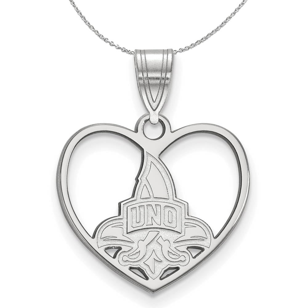 Black Bow Sterling Silver Heart Pendant Necklace for Gifts & Romance