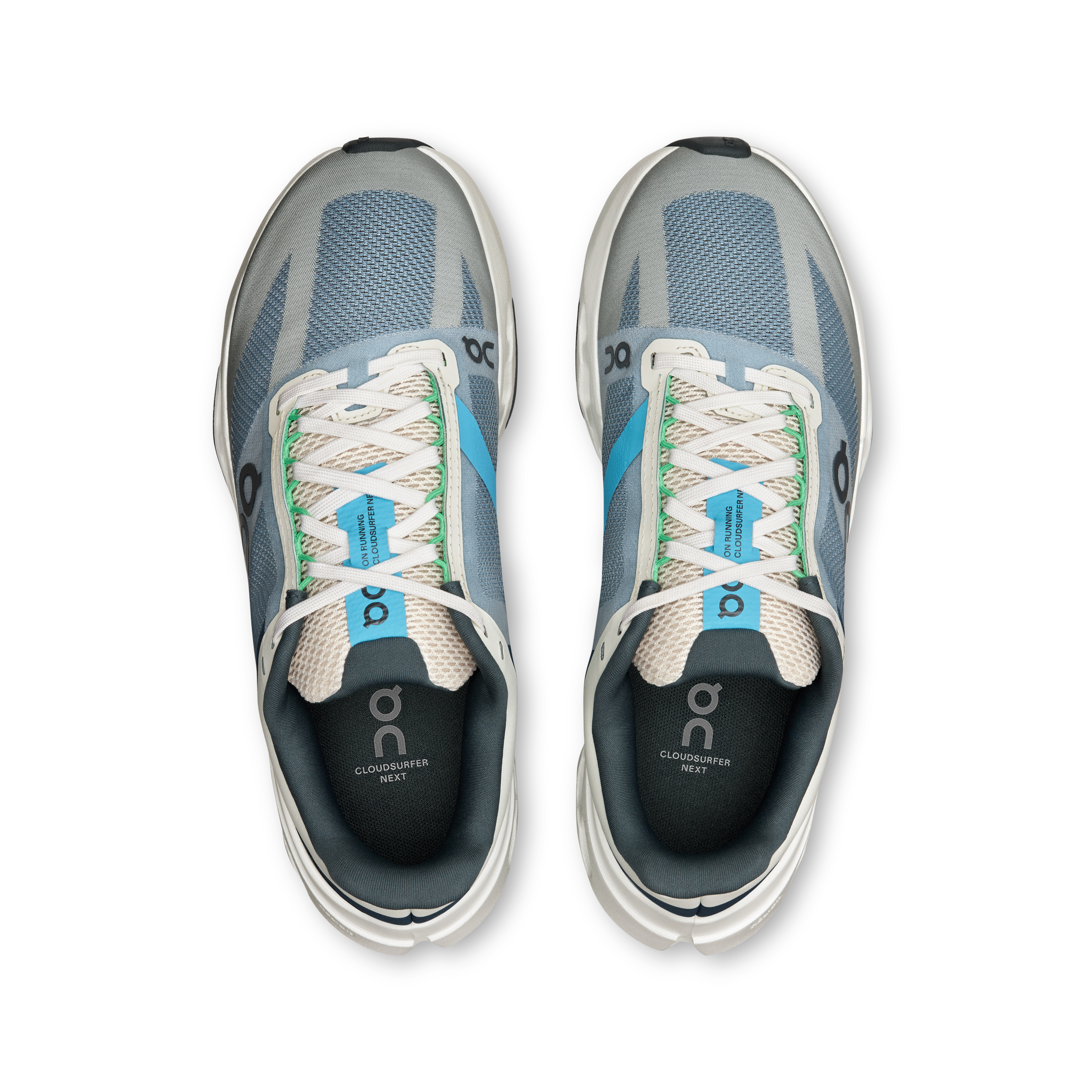 Women's Cloudsurfer Next Running Shoes - Lightweight & Cushioned for Comfort (Niagara/White) | Perfect for Jogging, Gym Workouts & Daily Wear