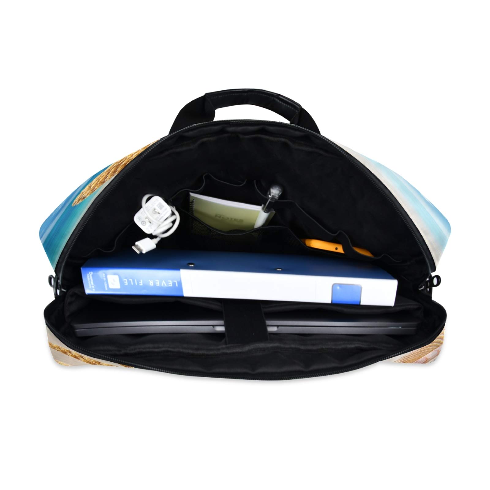 Stylish 13-15.6 Inch Laptop Bag with Protective Sleeve - Durable Computer Carrying Case for MacBook, Dell, HP - Perfect for Work, School & Travel