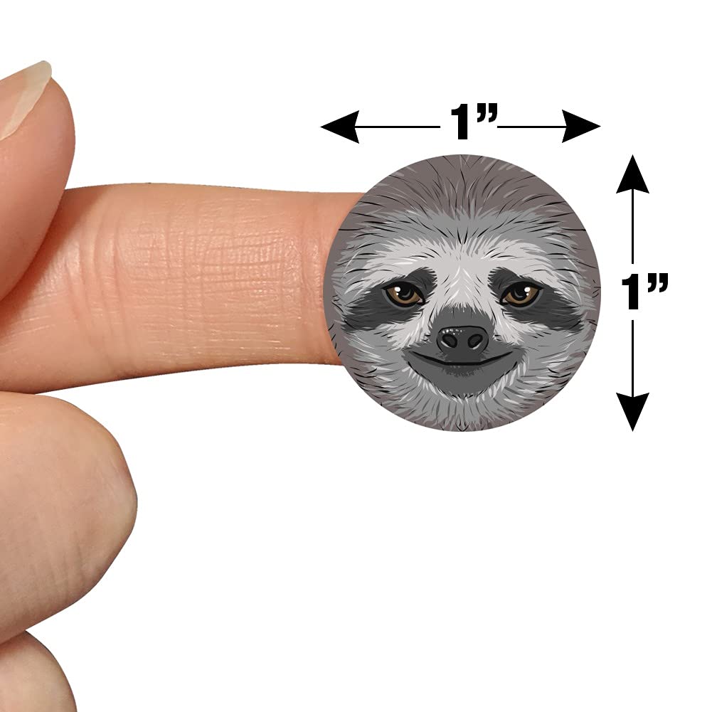Adorable Sloth Face Planner Stickers - Cute Scrapbooking & Crafting Decals for Bullet Journals, DIY Projects & Stationery - Perfect for Planners, Calendars, Scrapbooks & Gift Wrapping