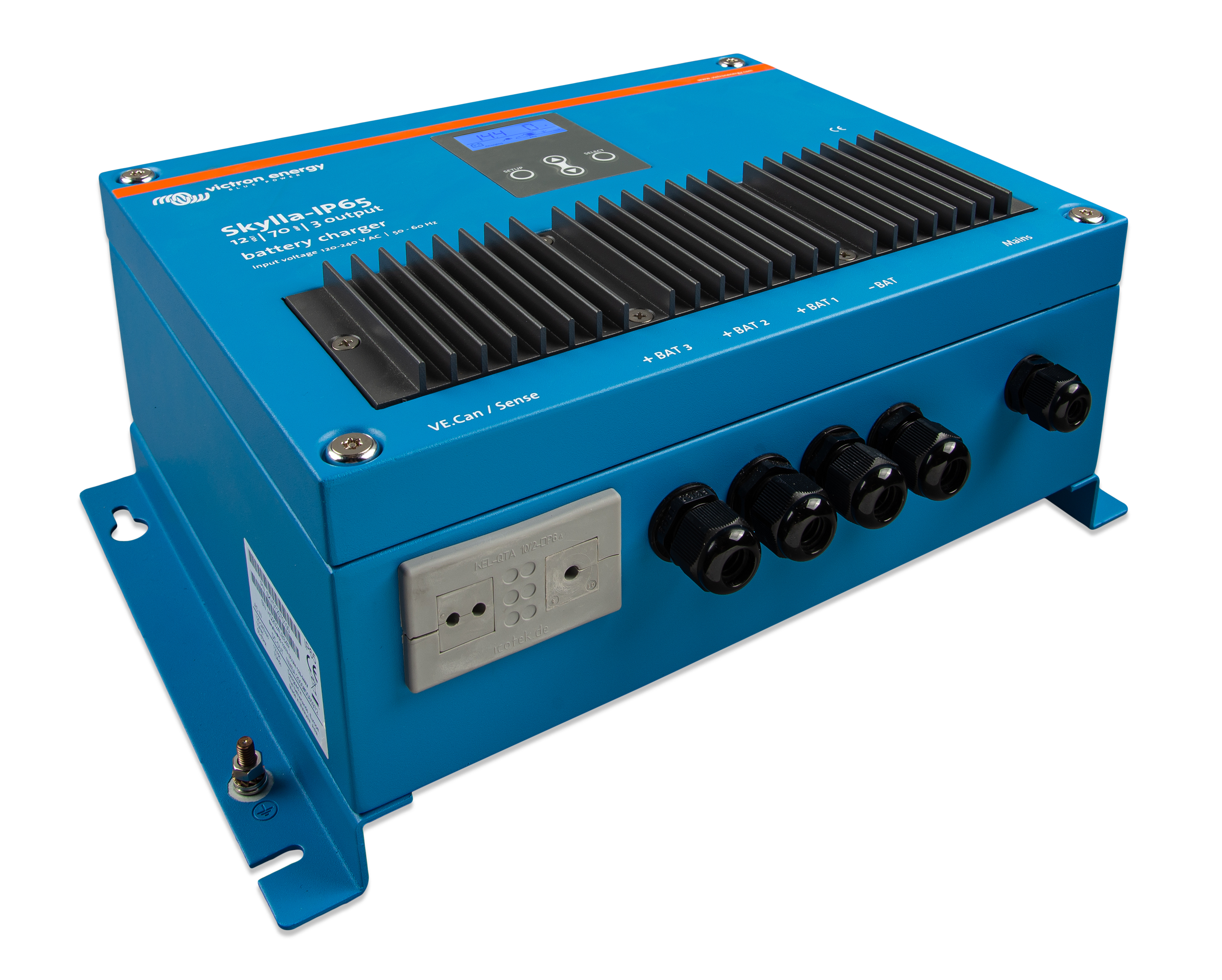 Victron Energy Skylla IP65 12/70 (1+1) 120-240V Battery Charger - Marine, RV & Off-Grid Power Solutions for Boats, Campers & Solar Systems