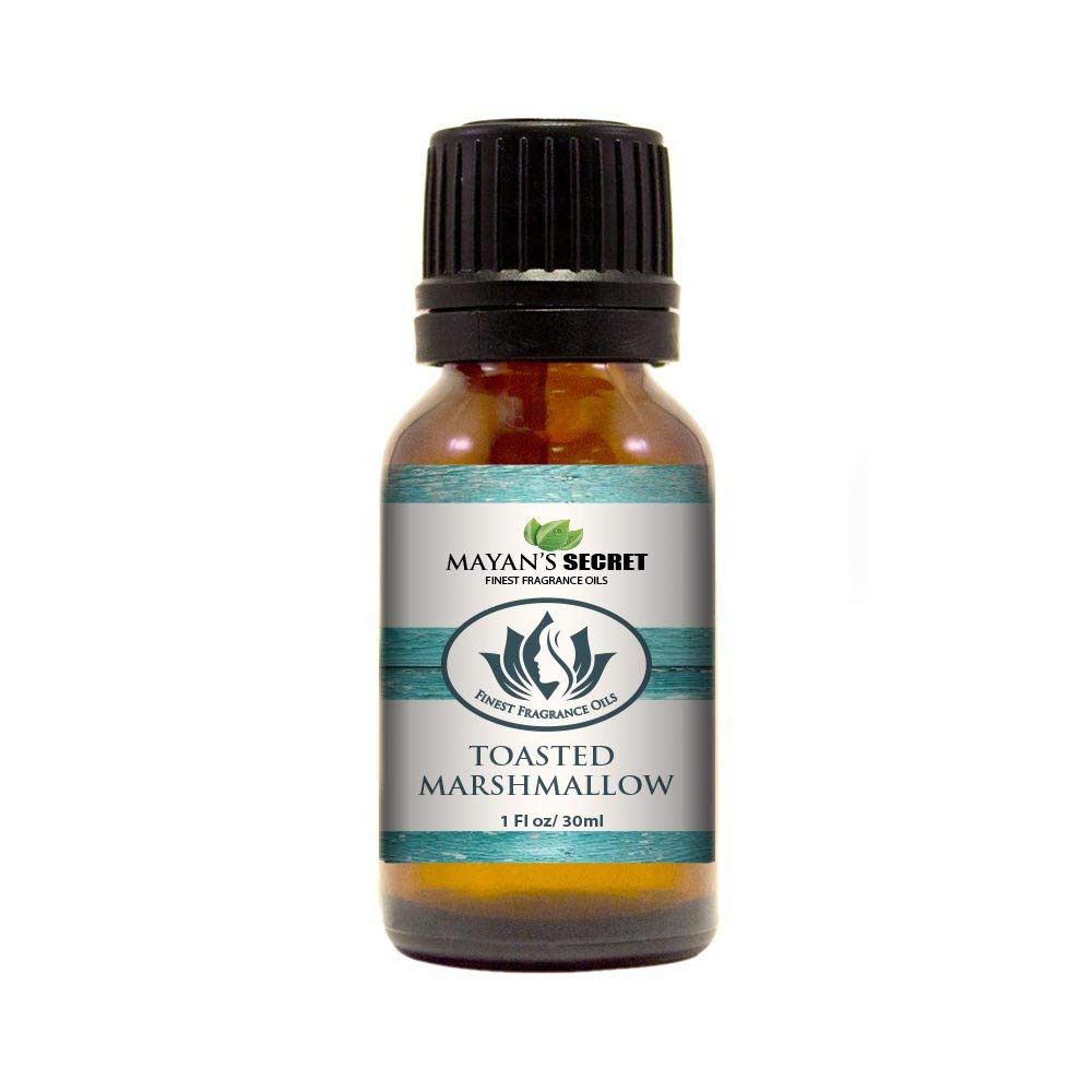 Mayan’s Secret Premium Toasted Marshmallows Fragrance Oil - 30ml Aromatherapy Essential Oil for Candles, Soaps, Diffusers & Home Scenting
