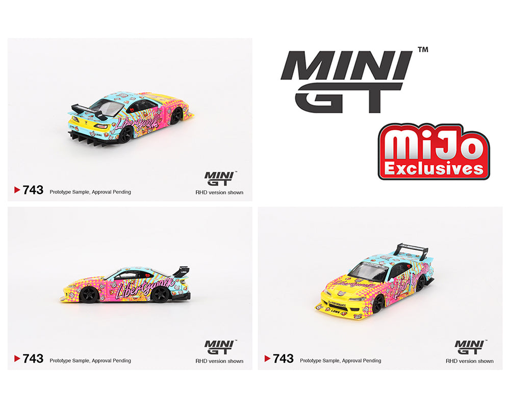 MINI GT 1:64 Scale Nissan Silvia S15 LB Super Silhouette KUMA Edition Diecast Model Car - Collectible Toy for Display, Racing Games & Car Enthusiasts