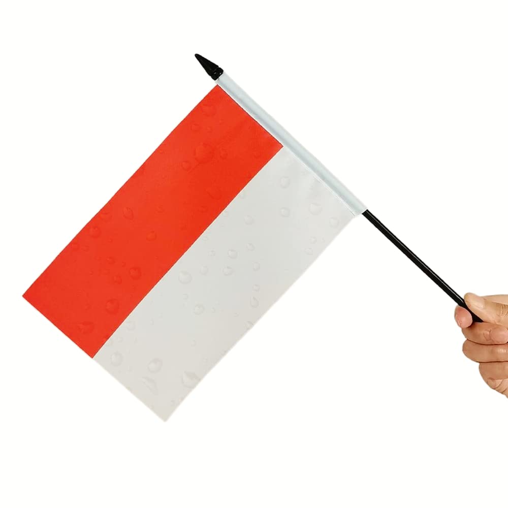 Mini USA & Indonesia Friendship Desk Flags Set - American & Indonesian Miniature Table Flags for Office, Home Decor, Diplomatic Gifts - Perfect for International Events, Cultural Displays & Patriotism