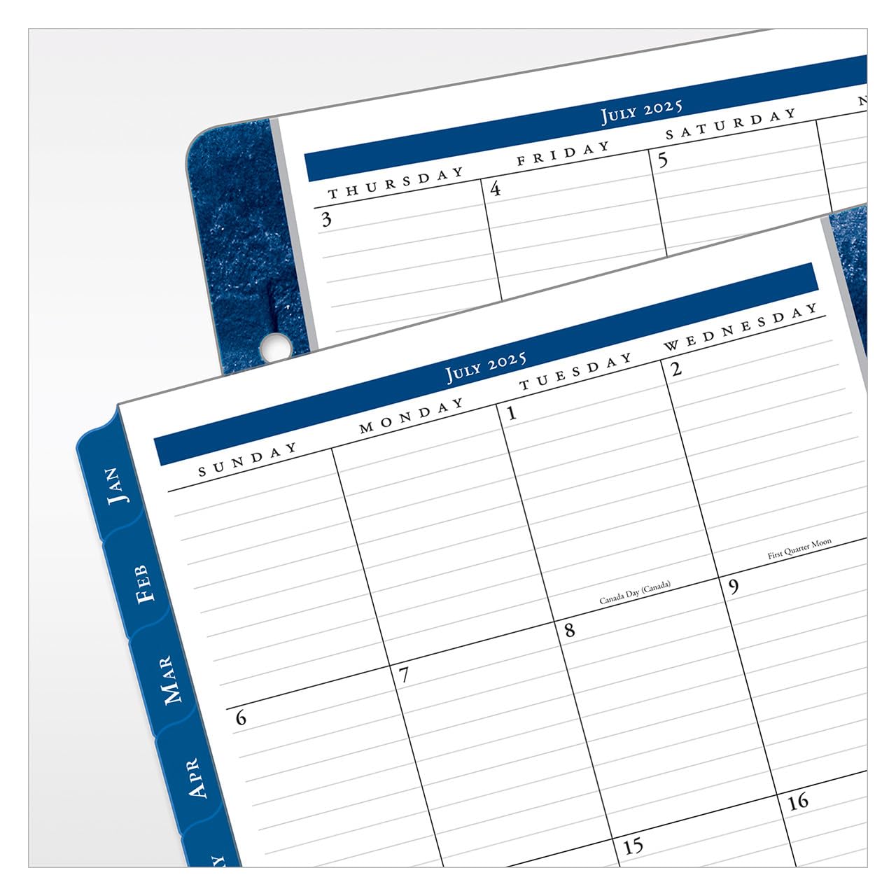 FranklinCovey Monticello One Page Per Day Ring-Bound Planner - Classic Style, July 2025 to June 2026 | Daily Organizer for Work, School & Personal Productivity | Perfect for Professionals, Students & Goal Tracking
