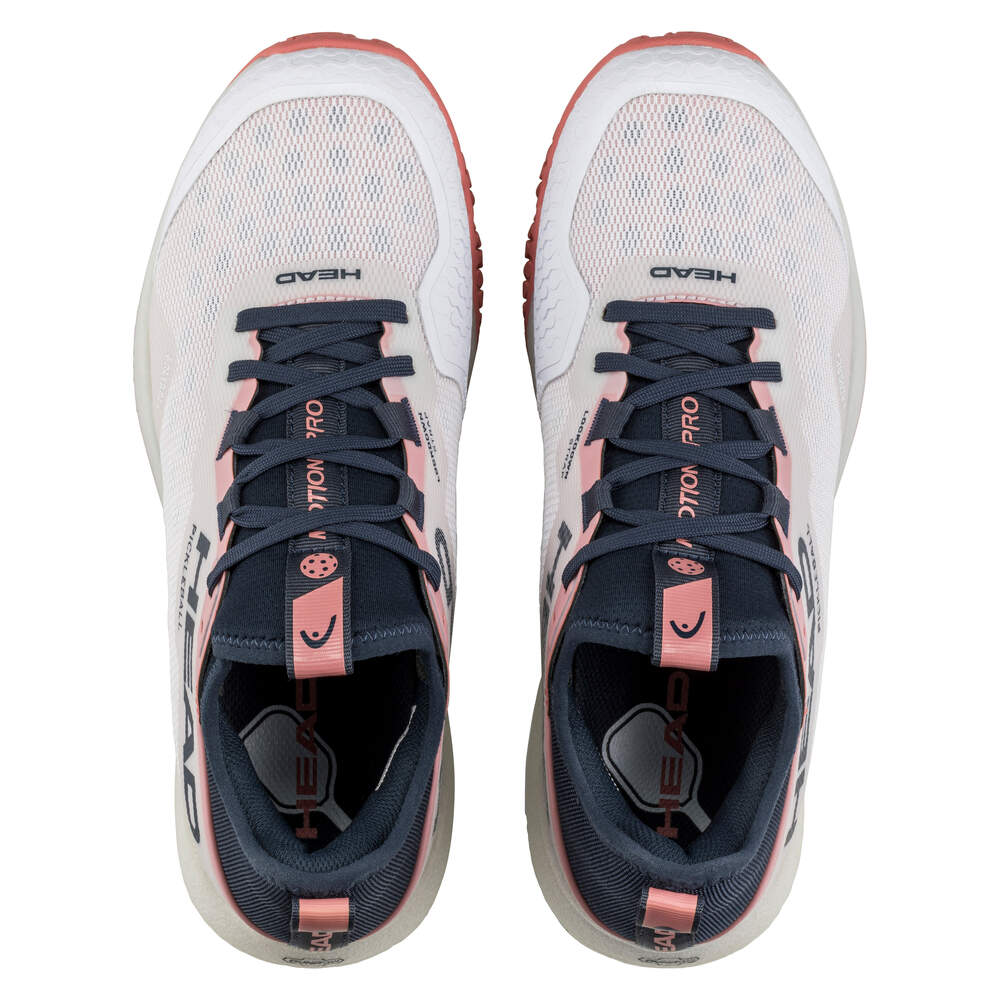 Head Motion Pro Women's Pickleball Shoes - Lightweight Tennis Court Sneakers for Women in White | Perfect for Pickleball, Tennis & Indoor Court Sports