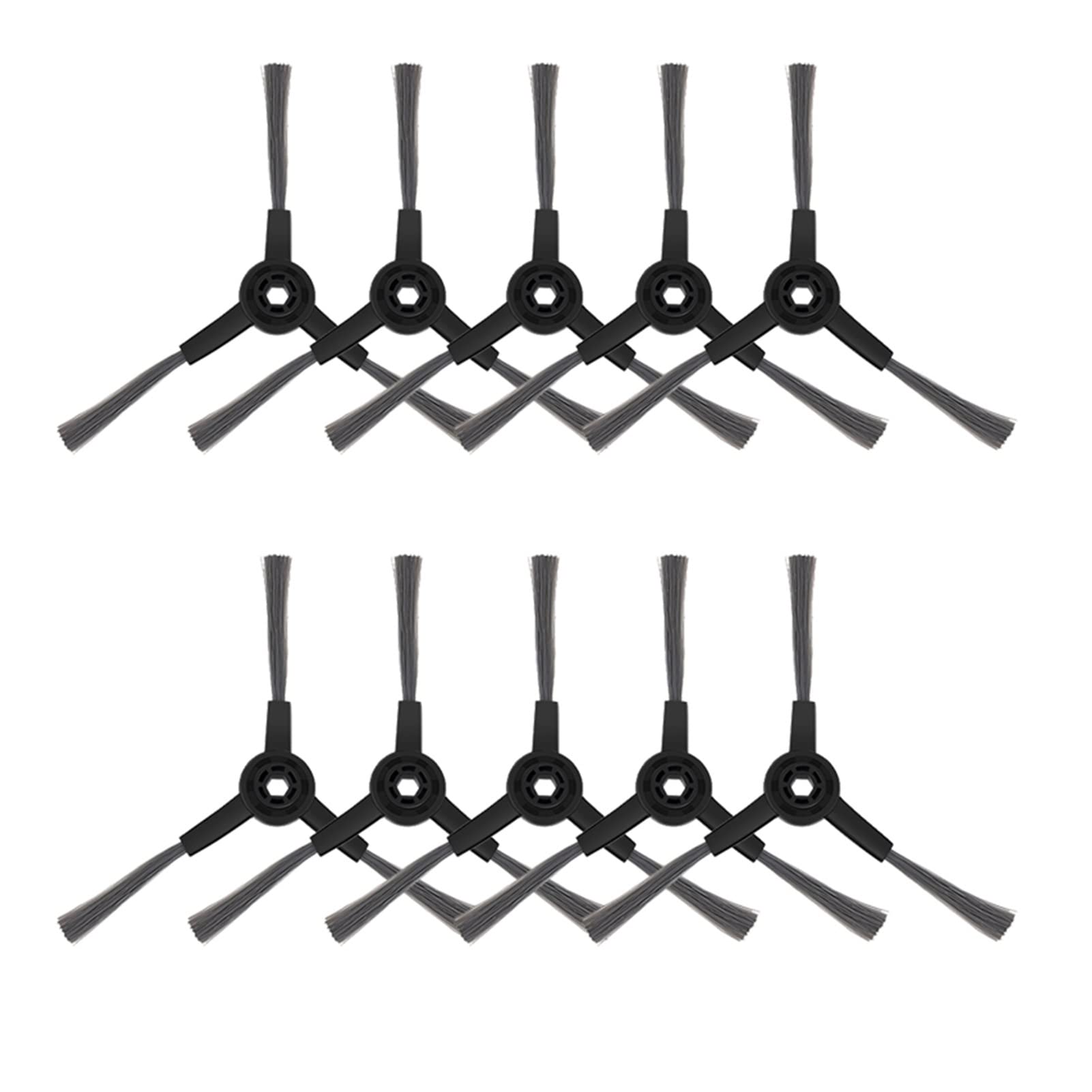 **Replacement Side Brush & HEPA Filter for Midea M7/M71CN/I10 Robot Vacuum Cleaner – Compatible Accessories for Home & Kitchen Cleaning (10-Pack, Black) – Perfect for Hard Floors, Carpets & Pet Hair Removal**