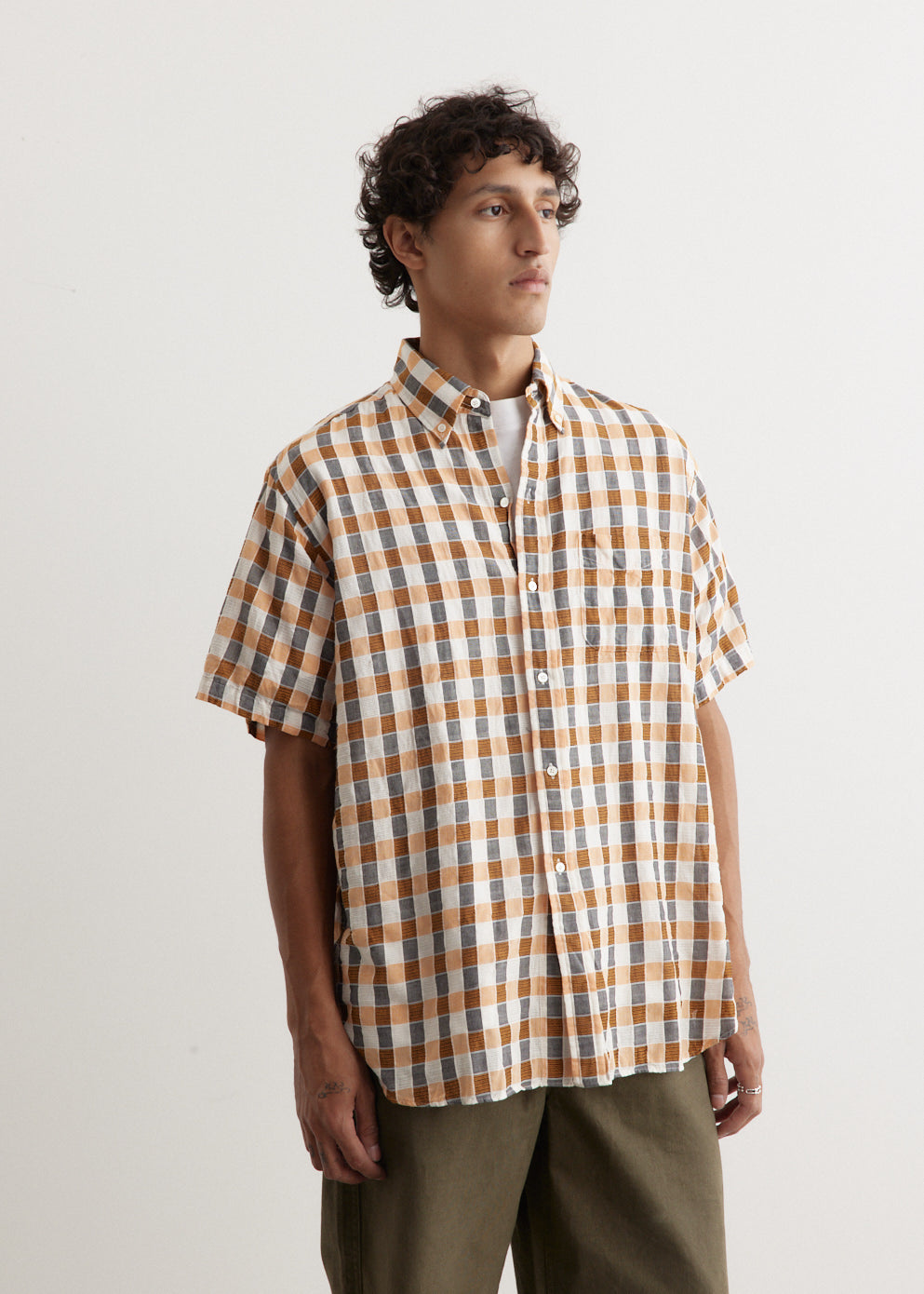 B.D. Panama Plaid Classic Fit Men's Casual Shirt - Perfect for Office, Business Meetings & Weekend Outings