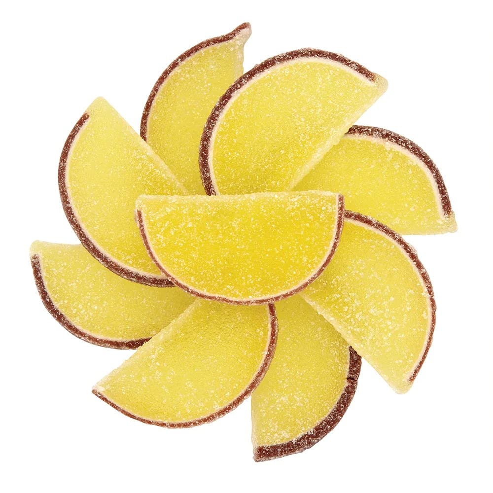 NY Spice Shop Pineapple Fruit Slices Jelly Candy - 1 Pound Bulk Gummy Candy Slices - Old Fashioned Sweet Treat for Candy Lovers - Perfect for Party Favors, Gift Baskets & Dessert Toppings