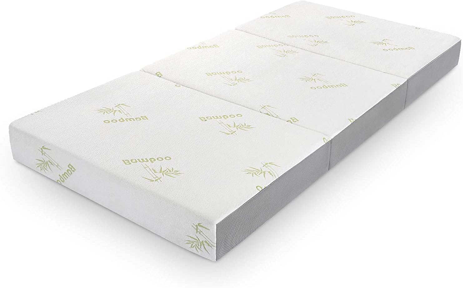 Inofia 6 Inch Queen Size Folding Mattress - Tri-Fold Memory Foam Mattress with Ultra Soft Removable Cover, Portable Foldable Bed (78