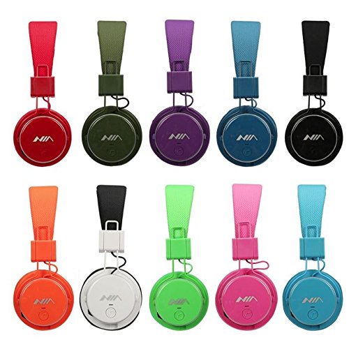 ameego U-009 Foldable Wireless Bluetooth Headphones with Built-in Mic, MicroSD/TF Card Slot, FM Radio & 3.5mm Detachable Cable - Stereo Sound for Phone, Tablet, PC, Laptop & Gaming (Black) | Perfect for Commuting, Workouts & Travel