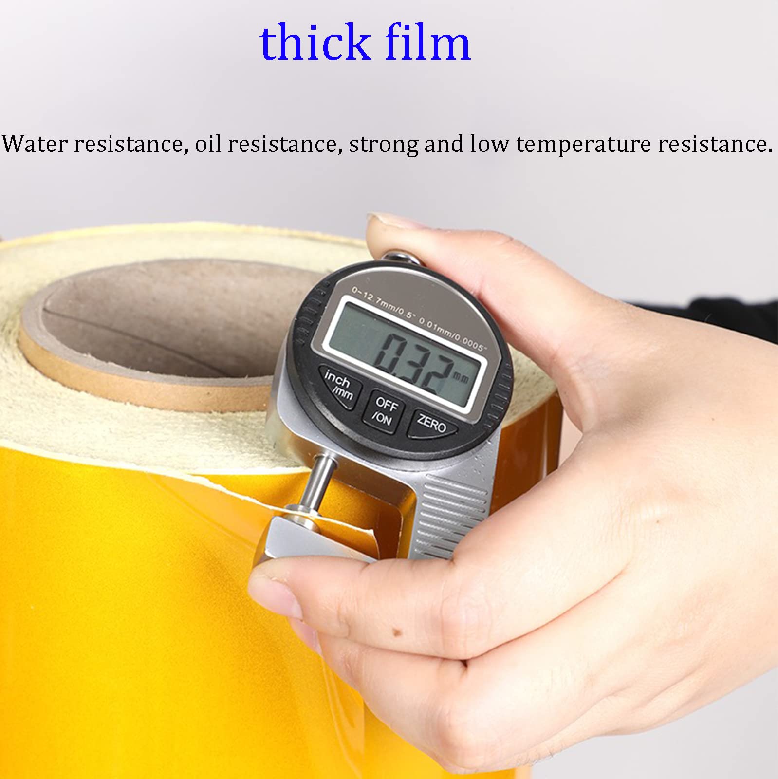 50mm x 45.7M WSNDY Safety Warning Tape - Adhesive Barrier Floor Marking Tape for Social Distancing, Construction Sites & Hazard Areas - PET Caution Tape for Indoor/Outdoor Use