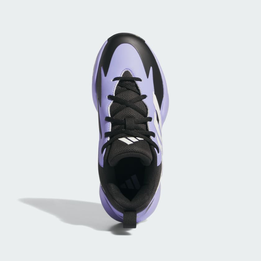 Adidas Kids Cross EM Blue Spark Basketball Shoes - Lightweight & Durable for Boys & Girls - Perfect for Indoor & Outdoor Court Play, Training, and Casual Wear