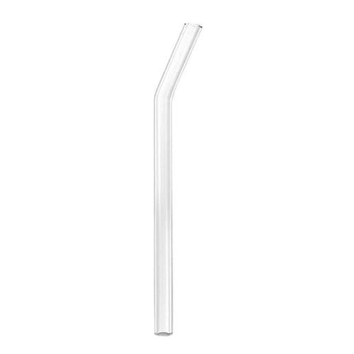 Eco-Friendly Bent Borosilicate Glass Straws - Reusable & Durable Drinking Straws for Smoothies, Iced Coffee, and Cocktails | Perfect for Home, Office, and Travel Use