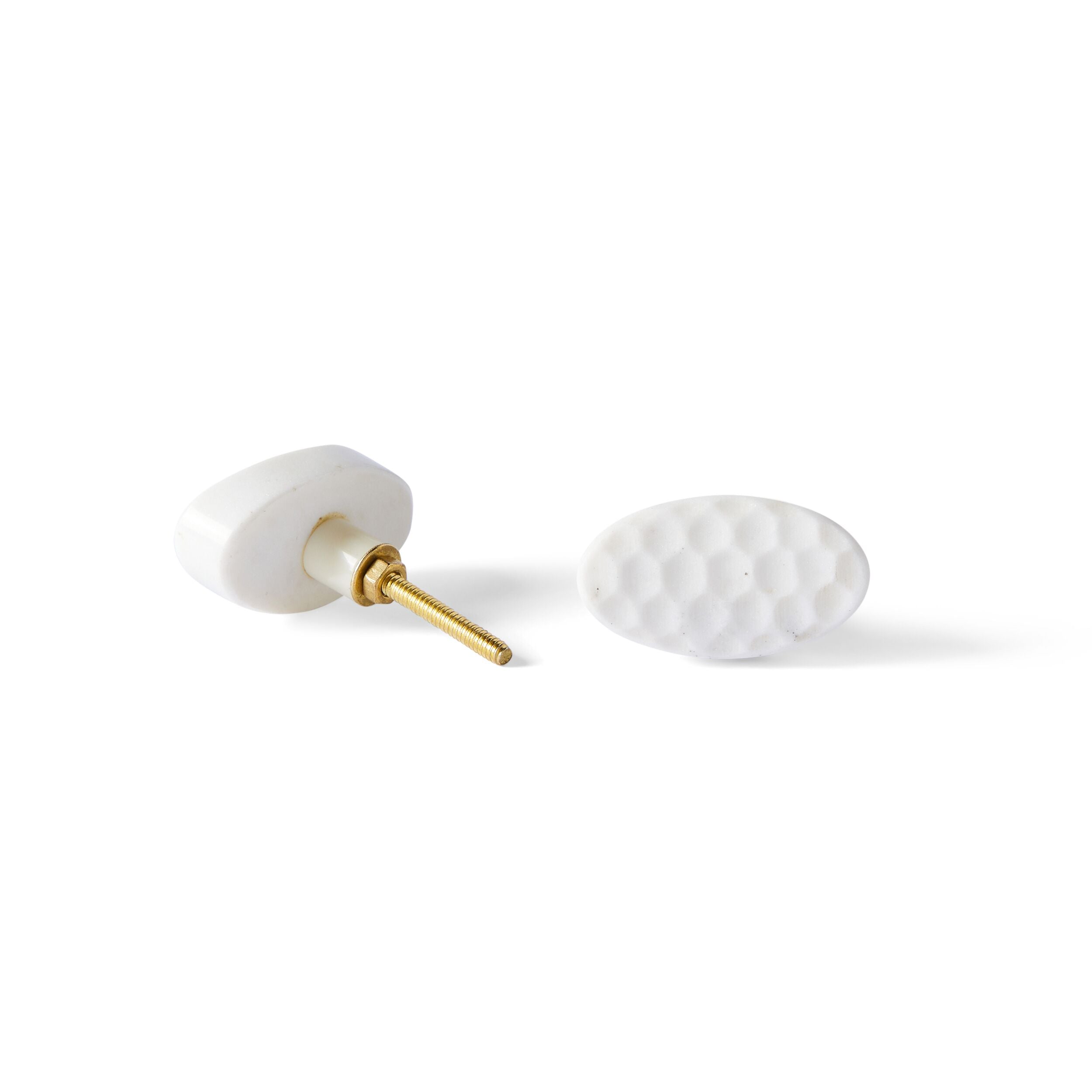Ara Pressed Honeycomb Knob 5cm - Decorative Cabinet Knobs for Kitchen, Bathroom & Furniture - Stylish Hardware Upgrade for Drawers & Doors