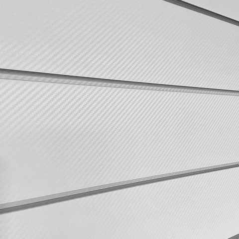 4 x 8 ft Procore+ Silver Gray Carbon Fiber PVC Slatwall Panel - 2 Pack (64 sq ft) for Retail Stores, Garages & Home Organization