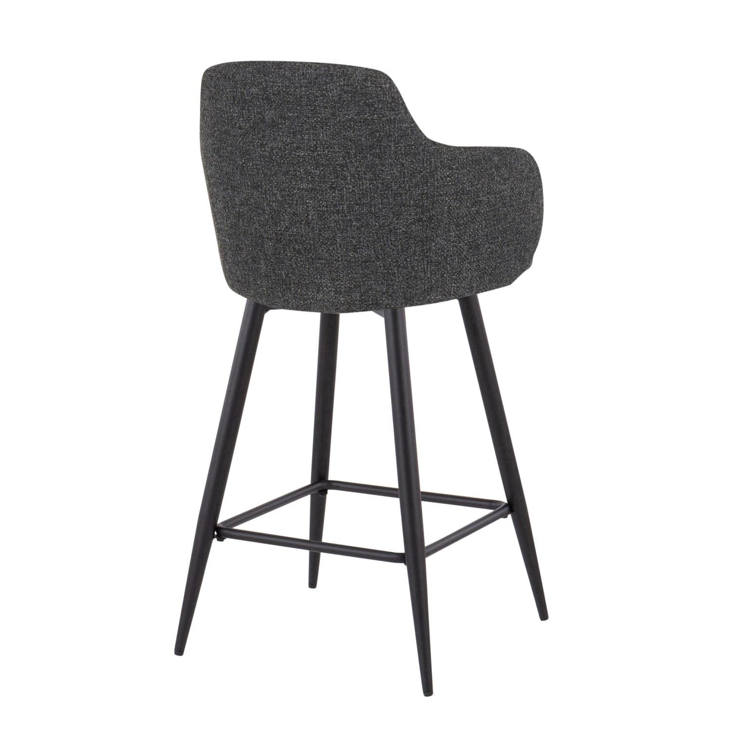 LumiSource Boyne Counter Stools - Set of 2 Kitchen Island Bar Stools, Counter Height Chairs for Kitchen Counter, Durable & Stylish Bar Stools for Home, Office, and Cafe Use