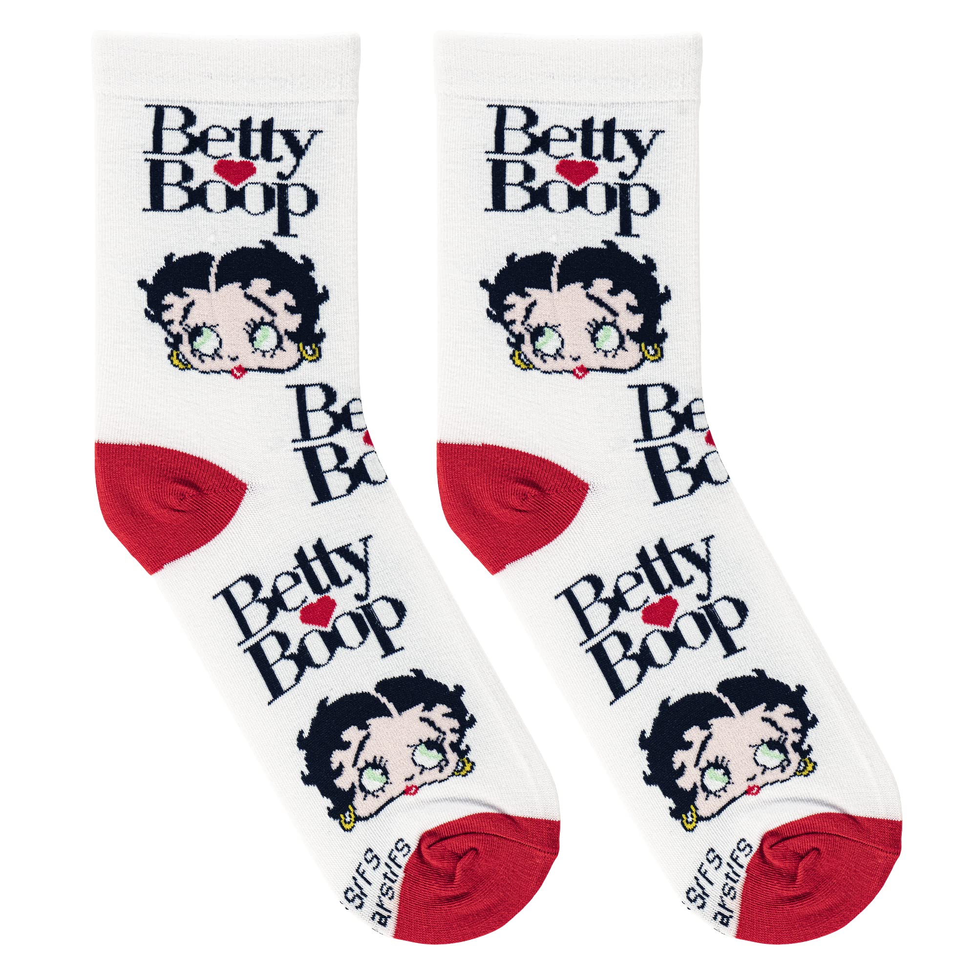 Betty Boop Novelty Crew Socks for Women - Fun Printed Crazy Socks - Perfect for Cosplay, Gifts & Everyday Fashion